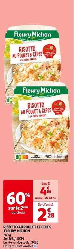 Fleury Michon - Risotto Au Poulet Et Cèpes offre à 3,26€ sur Auchan Hypermarché