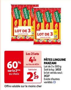 Panzani - Pâtes Linguine offre à 3,27€ sur Auchan Hypermarché