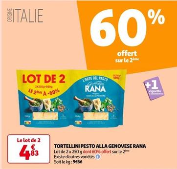 Giovanni Rana - Tortellini Pesto Alla Genovese offre à 4,83€ sur Auchan Hypermarché