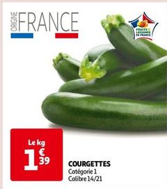 Courgettes offre à 1,39€ sur Auchan Hypermarché