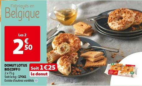 Lotus - Donut Biscoff offre à 1,25€ sur Auchan Hypermarché