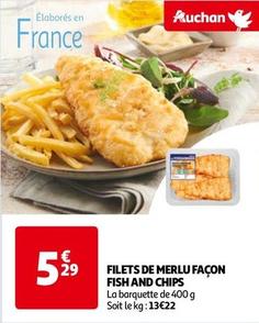 Filets De Merlu Façon Fish And Chips offre à 5,29€ sur Auchan Hypermarché