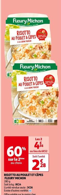 Fleury Michon - Risotto Au Poulet Et Cèpes offre à 2,28€ sur Auchan Hypermarché