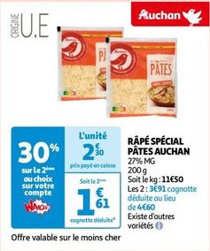 Auchan - Râpé Spécial Pâtes offre à 2,3€ sur Auchan Hypermarché