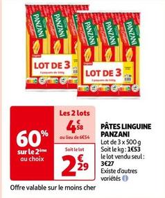 Panzani - Pates Linguine  offre à 2,29€ sur Auchan Hypermarché