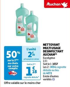 Auchan - Nettoyant Multi Usage Desinfectant  offre à 2,36€ sur Auchan Hypermarché