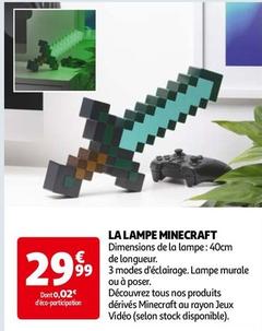 La Lampe Minecraft offre à 29,99€ sur Auchan Hypermarché