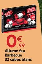 Allume Feu Barbecue 32 Cubes Blanc offre à 0,99€ sur Maxi Bazar