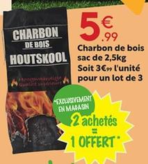 Charbon de bois offre à 5,99€ sur Maxi Bazar