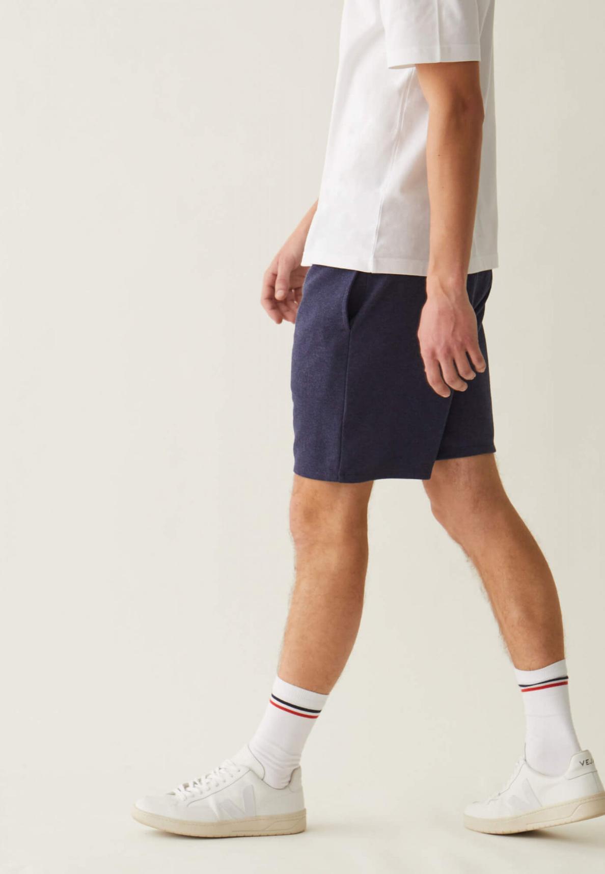 Short en piqué recyclé double face -    Douzou Marine offre à 37,5€ sur Le Slip Français