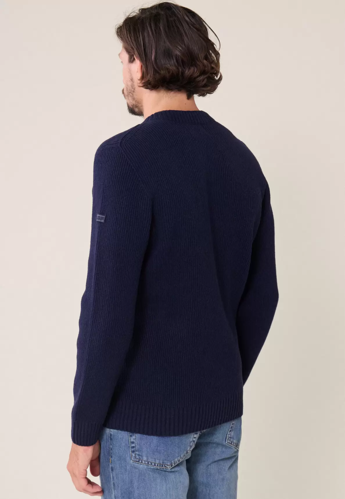 Pull Homme en laine Française -    Louis Bleu Marine offre à 84€ sur Le Slip Français