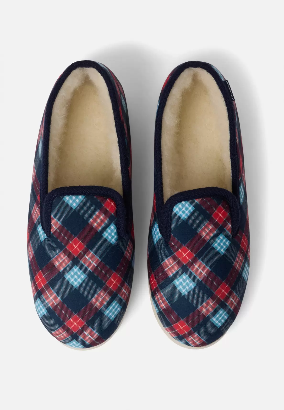 Chaussons d'intérieur en laine -    Pantoufles Tartan offre à 48€ sur Le Slip Français