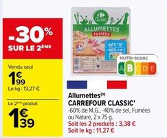 Carrefour - Allumettes Classic' offre à 1,99€ sur Carrefour