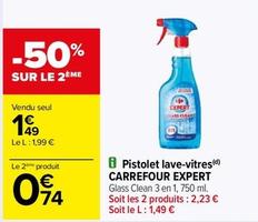 Carrefour - Pistolet Lave-Vitres Expert offre à 1,49€ sur Carrefour