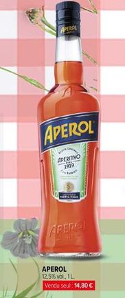 Aperol - 12,5% Vol., 1l. offre à 14,8€ sur Carrefour