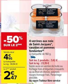 Guyader - 4 Verrines Aux Noix De Saint-Jacques, Carottes Et Pommes Fondantes offre à 4,95€ sur Carrefour