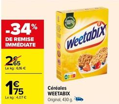Weetabix - Cereales  offre à 1,75€ sur Carrefour