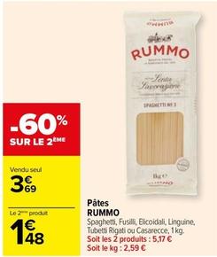 Rummo - Pates  offre à 3,69€ sur Carrefour