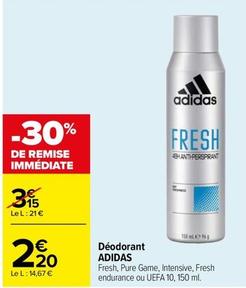Adidas - Deodorant  offre à 2,2€ sur Carrefour