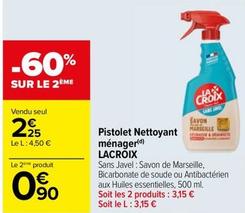 Lacroix - Pistolet Nettoyant Menager  offre à 2,25€ sur Carrefour
