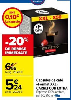 Carrefour - Capsules De Café Format Xxl offre à 5,24€ sur Carrefour Market