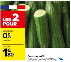 Concombre offre à 0,99€ sur Carrefour