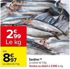 Sardine offre à 8,97€ sur Carrefour