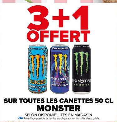 Monster - Sur Toutes Les Canettes offre sur Carrefour