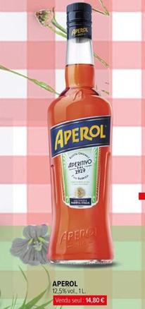 Aperol  offre à 14,8€ sur Carrefour