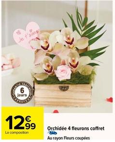 Orchidée 4 Fleurons Coffret  offre à 12,99€ sur Carrefour