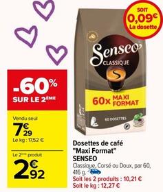 Senseo - Dosettes De Café "Maxi Format" offre à 7,29€ sur Carrefour