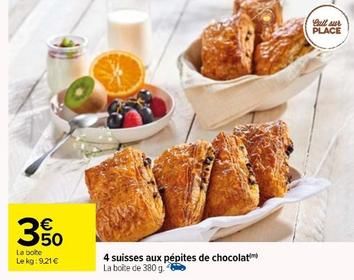 4 Suisses Aux Pépites De Chocolat offre à 3,5€ sur Carrefour