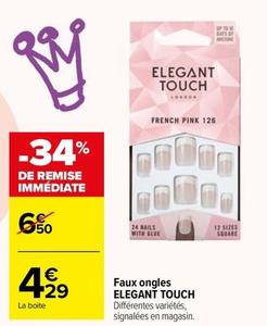 Elegant Touch - Faux Ongles  offre à 4,29€ sur Carrefour