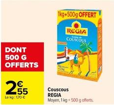Regia - Couscous offre à 2,55€ sur Carrefour