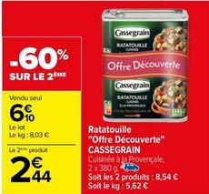 Cassegrain - Ratatouille Offre Découverte offre à 6,1€ sur Carrefour