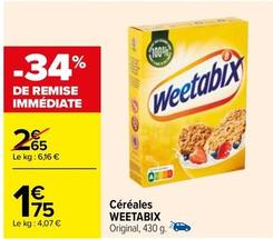 Weetabix - Céréales offre à 1,75€ sur Carrefour
