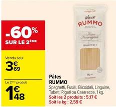 Rummo - Pâtes offre à 3,69€ sur Carrefour