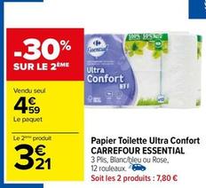 Carrefour - Papier Toilette Ultra Confort Essential