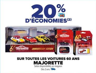 Majorette - Sur Toutes Les Voitures 60 Ans offre sur Carrefour