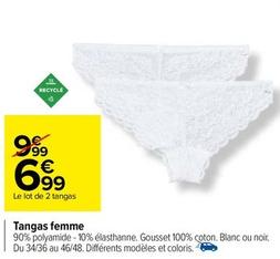 Tangas Femme offre à 6,99€ sur Carrefour