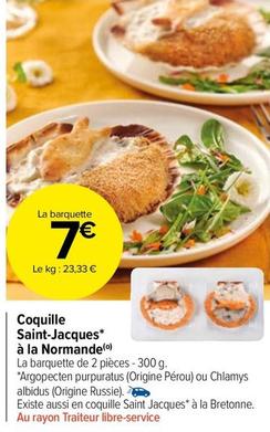 Coquille Saint-Jacques À La Normande offre à 7€ sur Carrefour Market