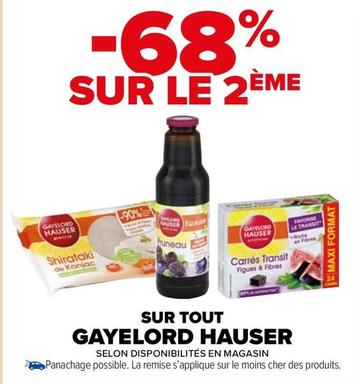 Gayelord Hauser - Sur Tout  offre sur Carrefour Market