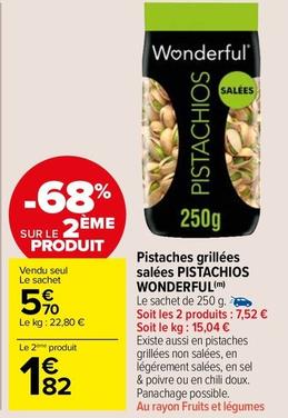 Wonderful - Pistaches Grillées Salées Pistachios
