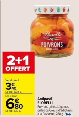 Florelli - Antipasti offre à 3,4€ sur Carrefour Market