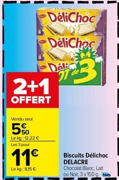 Delacre - Biscuits Délichoc offre à 5,5€ sur Carrefour Market