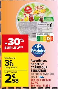 Carrefour - Assortiment De Gélifiés Sensation offre à 3,69€ sur Carrefour Market