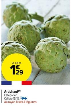 Artichaut offre à 1,29€ sur Carrefour Market