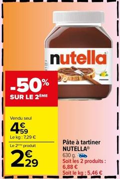 Nutella - Pâte À Tartiner offre à 4,59€ sur Carrefour Market