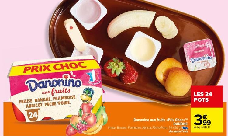 Danone - Danonino Aux Fruits Prix Choc