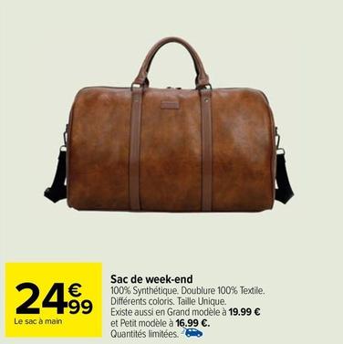 Sac De Week-end offre à 24,99€ sur Carrefour Market